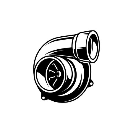 Turbo of engine vector designのイラスト素材
