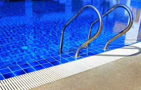 Swimming Pool With Clear Blue Water の写真素材