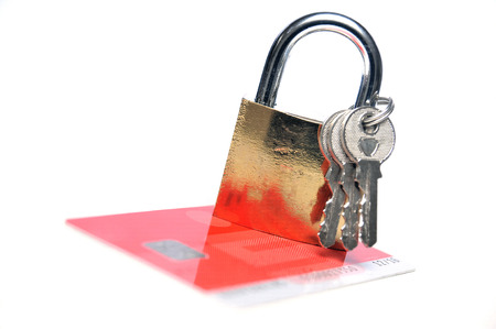 Secure credit card payment の写真素材