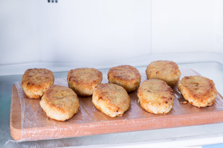 Cutlets in the refrigerator