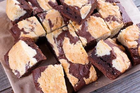 Trend baking Brookies chocolate brownies and cookies. Delicious dessert