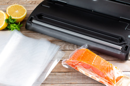 Vacuum fish packaging for long-term storage. The use of a vacuum sealer for long-term storage of...