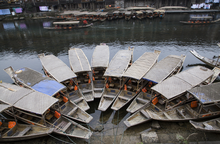 Fenghuang Town cruise shipのeditorial素材