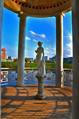 Gazebo in the parkの写真素材