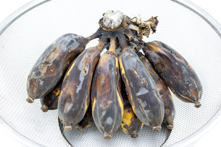 Over-ripe bunch of bananasの写真素材