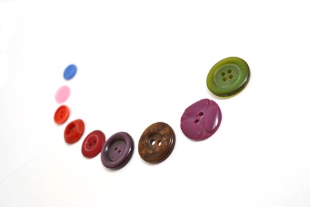 different buttons from the large to the smallの写真素材