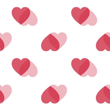 heart background red white heartのイラスト素材