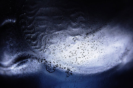 Bottle of frozen waterの写真素材
