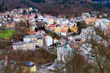 Karlovy Vary in miniatureの写真素材