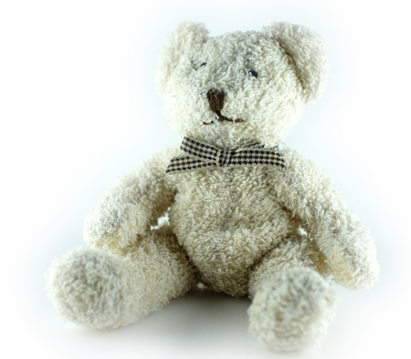 Teddy bear, isolated white backgroundの写真素材