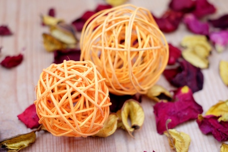 Happy Valentine's Day, rose petals backgroundの写真素材