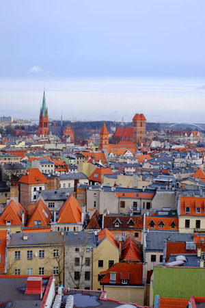 Panorama of Torun town