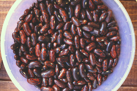 Beans in a jar red, black, beans food white, healthy