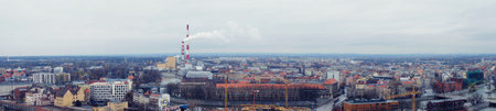 Panorama Wroclaw old, view, travel architecture building