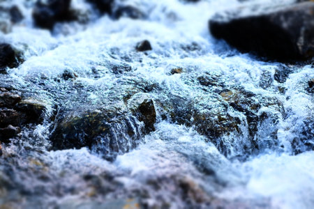 Macro mountain river closeup, macro, park stone mountain