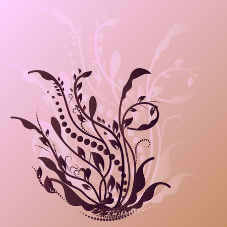 vector illustration of floral ornamentのイラスト素材