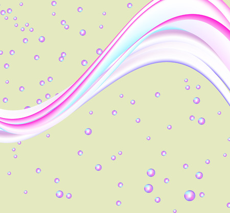Abstract  Wave Set . Vector Illustration. EPS10のイラスト素材