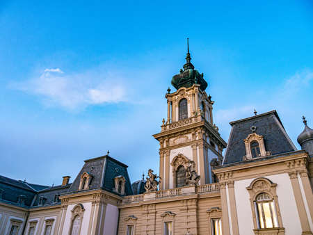 View on the Festetics Palace Kastely in Keszthely, Hungaryのeditorial素材