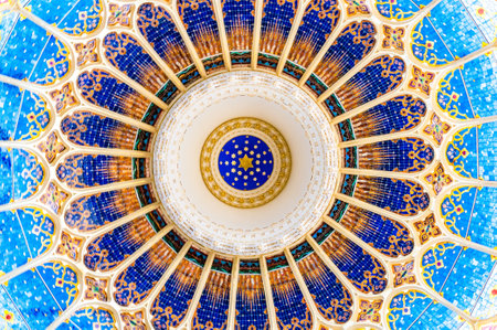 SZEGED, HUNGARY - MAY 22, 2014: View on the dome of the New Synagogue in Szeged, Hungaryのeditorial素材