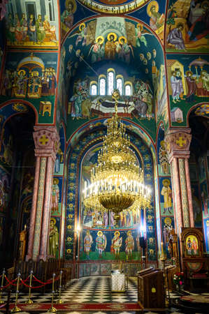 LJUBLJANA, SLOVENIA - FEBRUARY 15, 2022: Interior of the Cathedral of Cyril and Methodius in Ljubljanaのeditorial素材