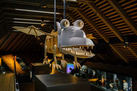 LJUBLJANA, SLOVENIA - FEBRUARY 15, 2022: Interior of the Museum of Puppetry in Ljubljana castleのeditorial素材