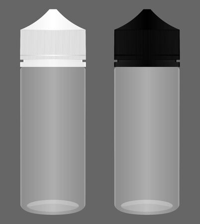 E liquid chubby bottle template.のイラスト素材