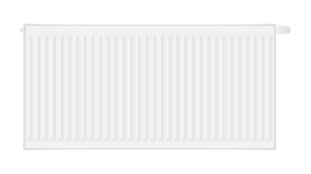 Radiator heater icon. Modern iron white heater. Vector illustration EPS10.のイラスト素材
