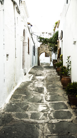 Lindos Street の写真素材