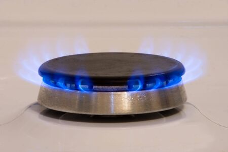 Natural gas from a ringの写真素材