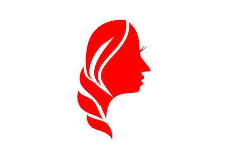 Women beautiful face logo vectorのイラスト素材