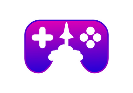 Rocket game logoのイラスト素材