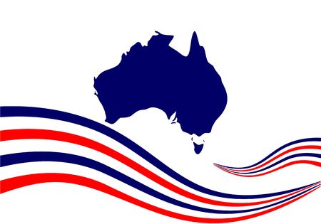 Happy australia day logoのイラスト素材