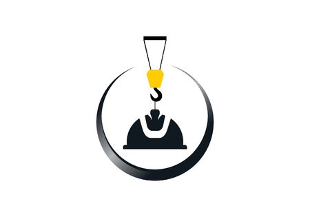 Construction, industry logoのイラスト素材
