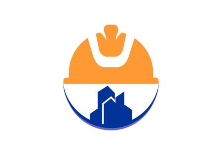 Construction, industry logoのイラスト素材