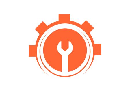 Construction, industry logoのイラスト素材