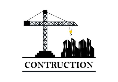 Construction, industry logoのイラスト素材
