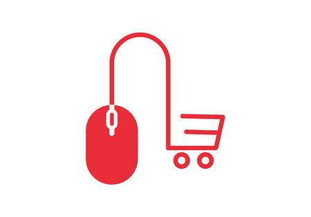 Online store, shopping online logoのイラスト素材