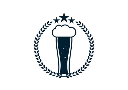 Beer alcohol logo vectorのイラスト素材