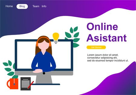Web page design templates for teamwork, business strategy, analytic and presentation. Modern vector illustration concepts for website and mobile website development. Vectorのイラスト素材