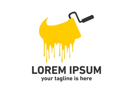 Paint, brush logo vectorのイラスト素材