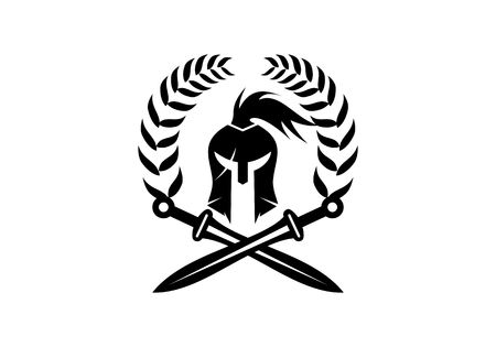 Spartan logo vectorのイラスト素材