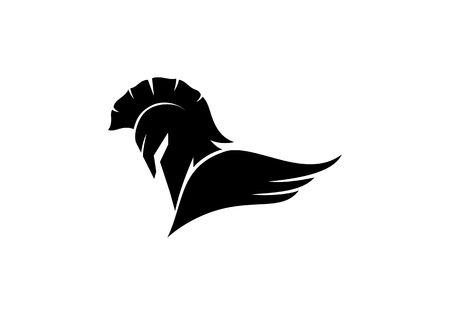 Spartan logo vectorのイラスト素材