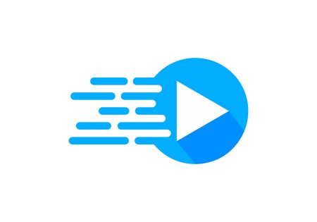 Media player logo vector