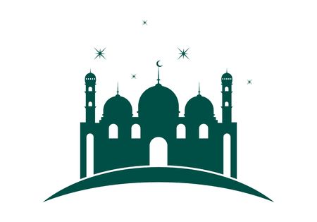 Mosque islamic logo vectorのイラスト素材