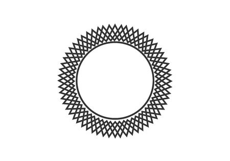 Vector graphic circle frames. Wreaths for design, logo templateのイラスト素材