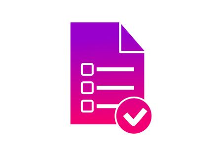 Survey, check list icon logoのイラスト素材