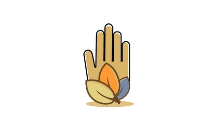 Hand care logo vectorのイラスト素材