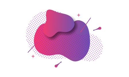 Abstract liquid shape. Fluid design. Modern vector illustrationのイラスト素材