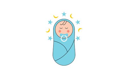 Baby cute, infant logo vectorのイラスト素材