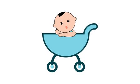 Baby cute, infant logo vectorのイラスト素材